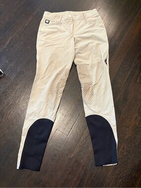 Tan Equiline Summer Ash breeches IT42 US26 Great Condition